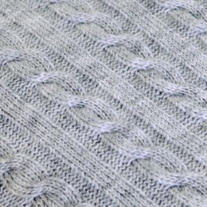 Trykotowa poszewka na poduszke SOFT grey