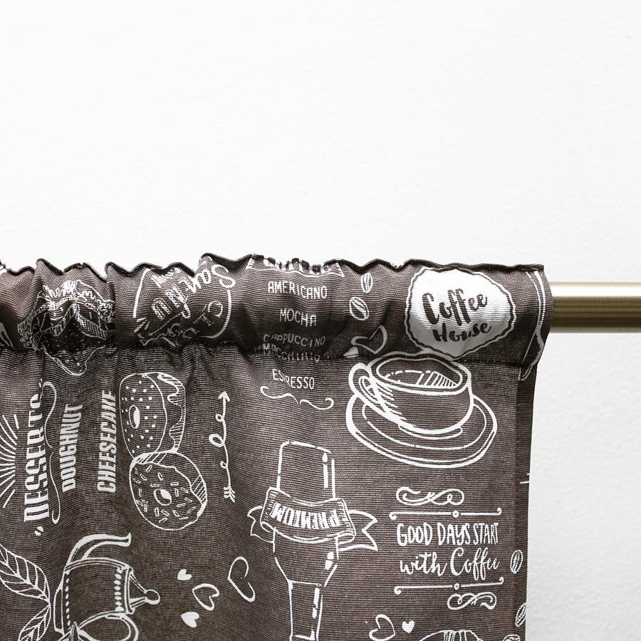 Zestaw zasłon Breakfast brown